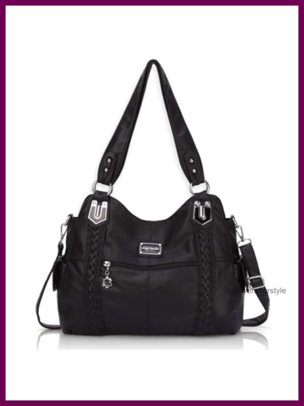 PU Leather Hobo Shoulder Bag Crossbody Purse for Women Large